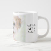Morkie Dog Nah Up Jumbo-Kaffee-Tasse Jumbo-Tasse (Rechts)