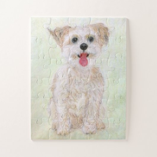 Morkie Dog Oversized Puzzle (Vertikal)