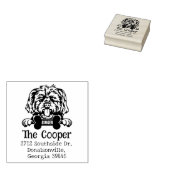 Morkie Dog, Rücksendeadresse, Gummistempel (Stempel)