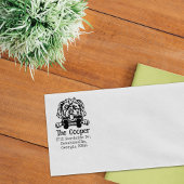 Morkie Dog, Rücksendeadresse, Gummistempel