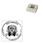 Morkie Dog Rücksendeadresse Gummistempel (Stempel)