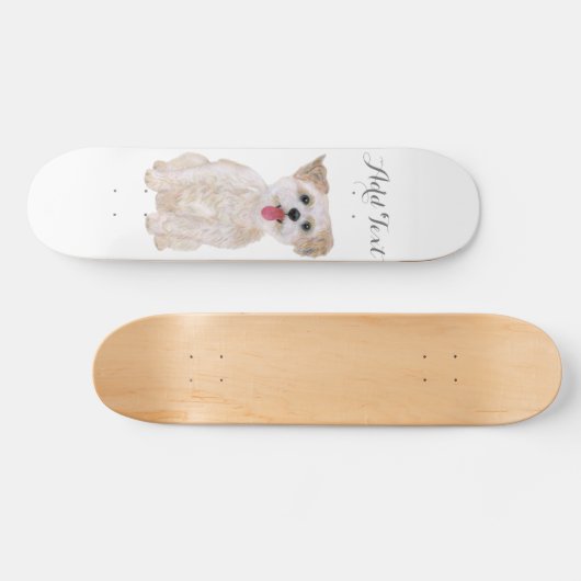 Morkie Dog Skateboards (Horizontal)