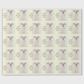 Morkie Dog Wrapping Paper mit Text Geschenkpapier (Flach)