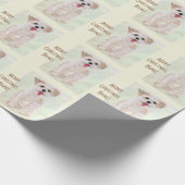 Morkie Dog Wrapping Paper mit Text Geschenkpapier (Ecke)