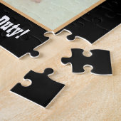 Morkie Funny Guard Dog Jigsaw Puzzle (Seite)