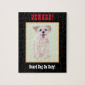 Morkie Funny Guard Dog Jigsaw Puzzle (Vertikal)