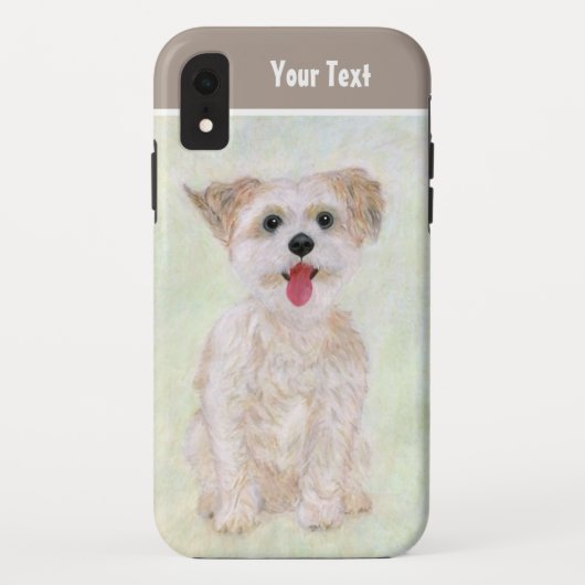 Morkie-Hund Case-Mate iPhone Hülle (Rückseite)