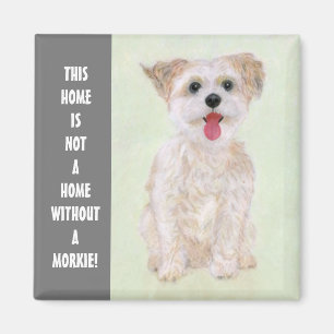 Morkie-Hunde-Magnet Mit Text Magnet