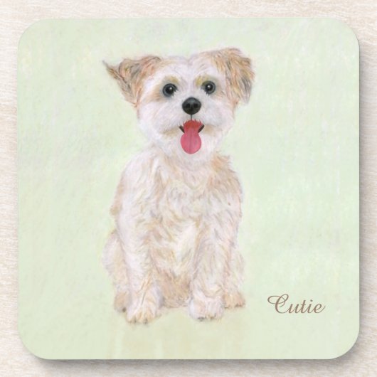 Morkie-Hundefest-Untersetzer Getränkeuntersetzer (Vorderseite)