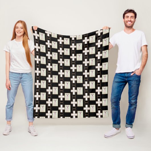 Morkie-Hundefleece-Decke mit Text Fleecedecke (Beispiel)