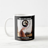 Morkie Hundekatze Meme lustige Spaß-Schalen-Tasse Kaffeetasse (Links)
