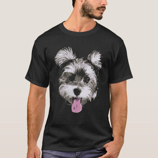 Morkie Hundet-shirt T-Shirt (Vorderseite)
