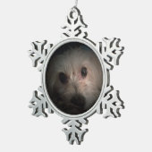 Morkie Hundewelpen-niedliche Rettungs-Verzierung Schneeflocken Zinn-Ornament (Rechts)