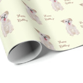Morkie individuell anpassbar geschenkpapier (Rolleneckpunkt)