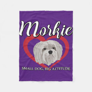 Morkie - Kleiner Hund, große Attitüde - 3 Fleecedecke