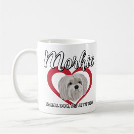Morkie - Kleiner Hund, große Höhe - 3 Kaffeetasse