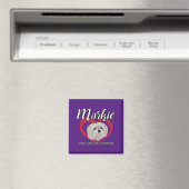 Morkie - Kleiner Hund, große Höhe - 3 Magnet (In Situ (Geschirrspüler))