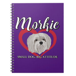 Morkie - Kleiner Hund, große Höhe - 3 Notizblock