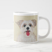 Morkie Liebe Jumbo Tasse (Rechts)