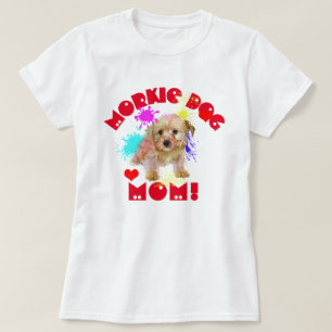 Morkie Mama Hund Lover Beste Hündin Mama je T-Shirt
