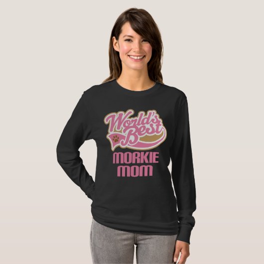 Morkie Mama-Hundezucht-Geschenk T-Shirt (Vorne ganz)