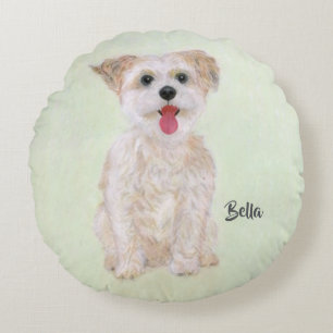 Morkie Nicht Yorkie Runde Kissen Mit Text