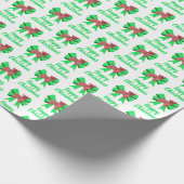 Morkie Niedliche Weihnachtsfeier Silhouette Dog & Geschenkpapier (Ecke)