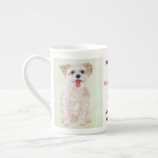 Morkie sagt, was Sie China Tasse