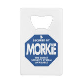 Morkie-Security-Blue Geldbeutel Flaschenöffner (Rückseite)