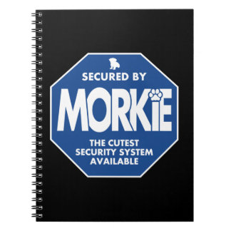 Morkie-Security-Blue Notizblock