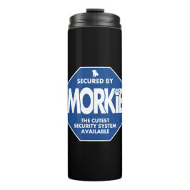 Morkie-Security-Blue Thermosbecher