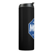 Morkie-Security-Blue Thermosbecher (Nach links gedreht)