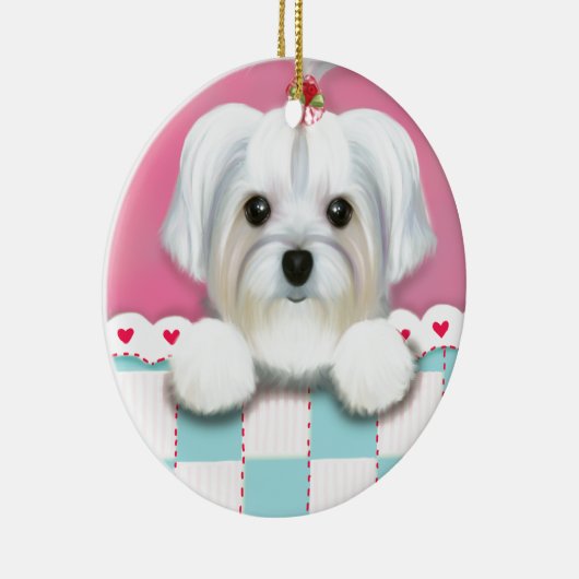MORKIE SHELLY KERAMIKORNAMENT (Rechts)