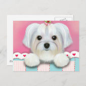 MORKIE SHELLY POSTKARTE (Vorne/Hinten)