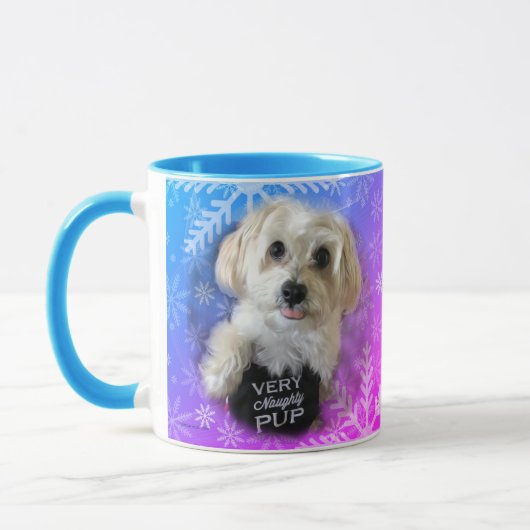 Morkie Welpen-Hundelustige Kaffee-Tasse Tasse (Links)