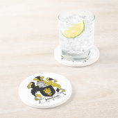 Morland Familienwappen Sandstein Untersetzer (Seite)