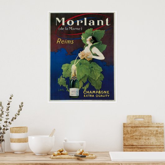 Morlant Champagner-Werbeplakat Poster (Küche)