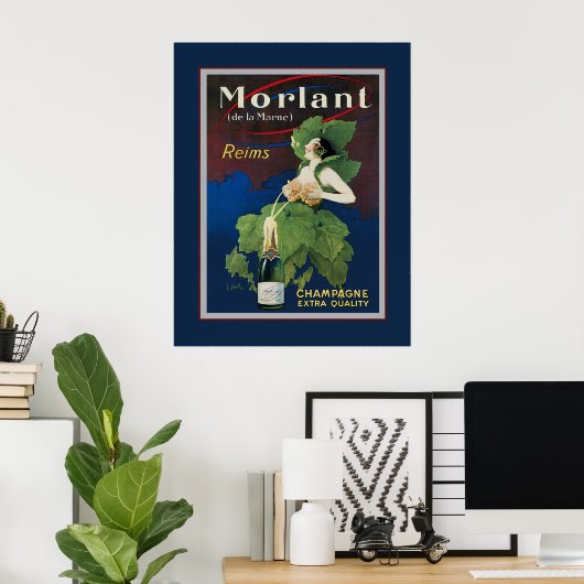 Morlant Champagner-Werbeplakat Poster (Heimbüro)