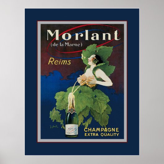 Morlant Champagner-Werbeplakat Poster (Vorne)