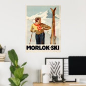 Morlok Ski Austria Vintage Travel Poster (Heimbüro)