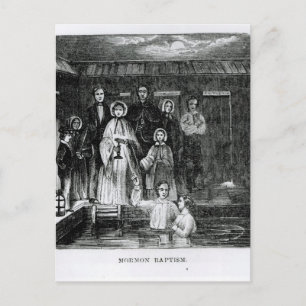 Mormon Baptisse Postkarte