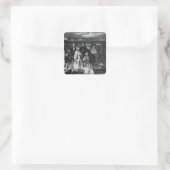 Mormon Baptisse Quadratischer Aufkleber (Tasche)