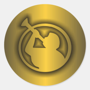 Mormon Gold Runder Aufkleber