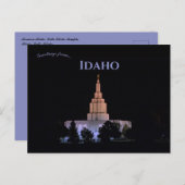 Mormon Idaho Falls Idaho Temple Idaho Postkarte (Vorne/Hinten)