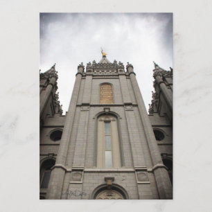 Mormon LDS Salt Lake City Utah Tempel Einladung