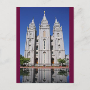 Mormon (LDS) Tempel in Salt Lake City, Utah Postkarte