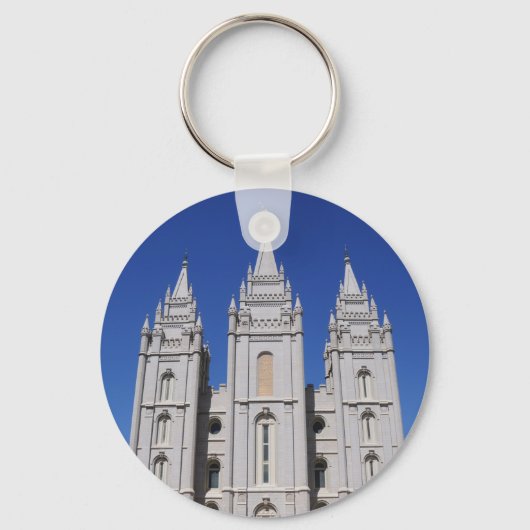 Mormon (LDS) Tempel in Salt Lake City, Utah Schlüsselanhänger (Vorderseite)