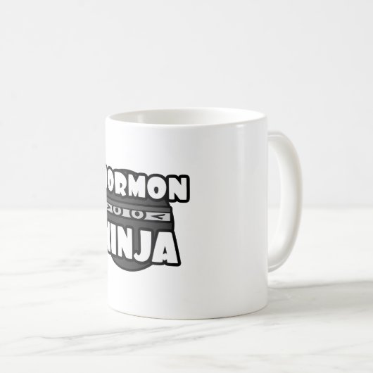 Mormon Ninja Kaffeetasse (VorderseiteRechts)