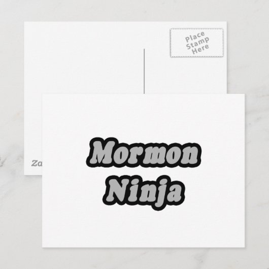 Mormon Ninja Postkarte (Vorne/Hinten)