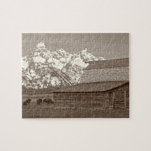 Mormon Row - Grand Teton Mountains - 8x10 - 110 pc Puzzle (Horizontal)